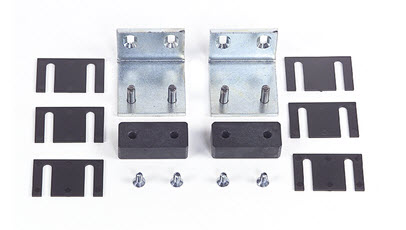 Pair of lower shoes with bracket (lower guide profile is necessary)